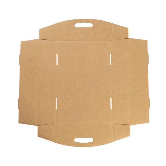 Hamper Tray Flat Pack Small Kraft Brown Pack 2 (30x19x6cmH)