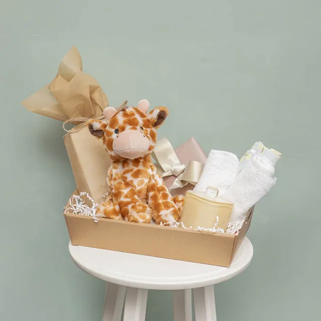 Hamper Tray Flat Pack Small Kraft Brown Pack 2 (30x19x6cmH)