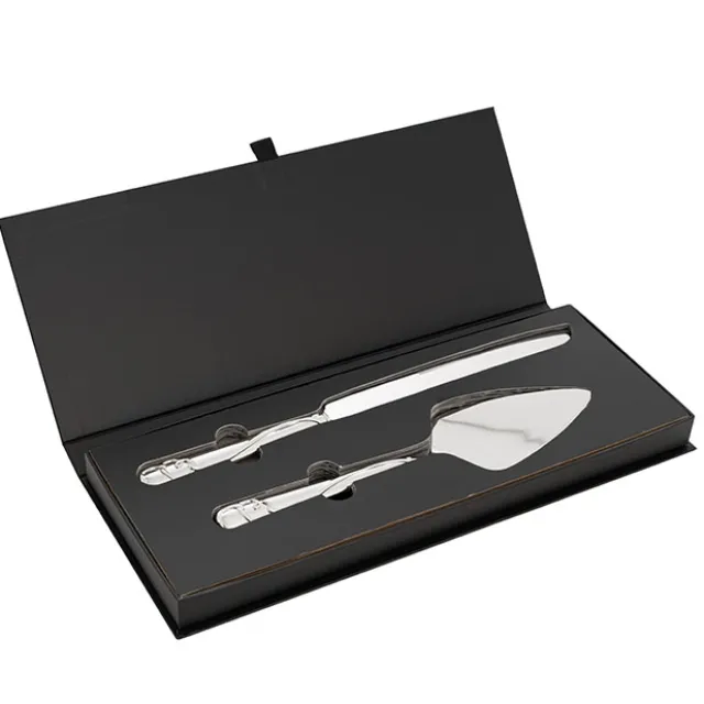 Heart Design Cake Knife Set (23Wx340mmL & 73Wx275mmL)