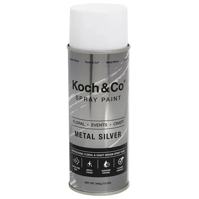 Floral Event Craft Spray Paint Metal Silver (340g)