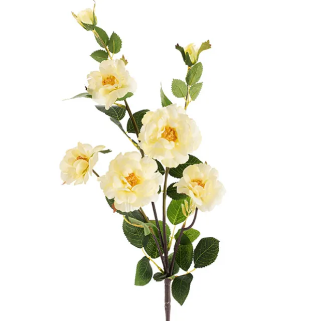 Iceland Rose Spray x 7 Head Light Yellow (72cmH)