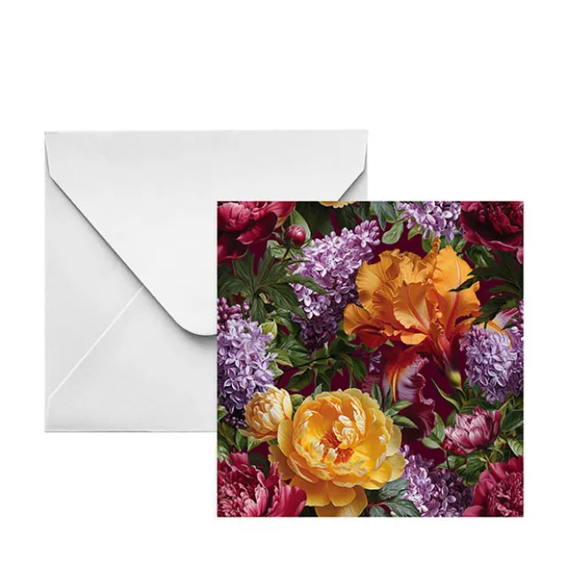 Nouvelle Gift Card & Envelope Lovely Peony Pk25(10x10cmH)