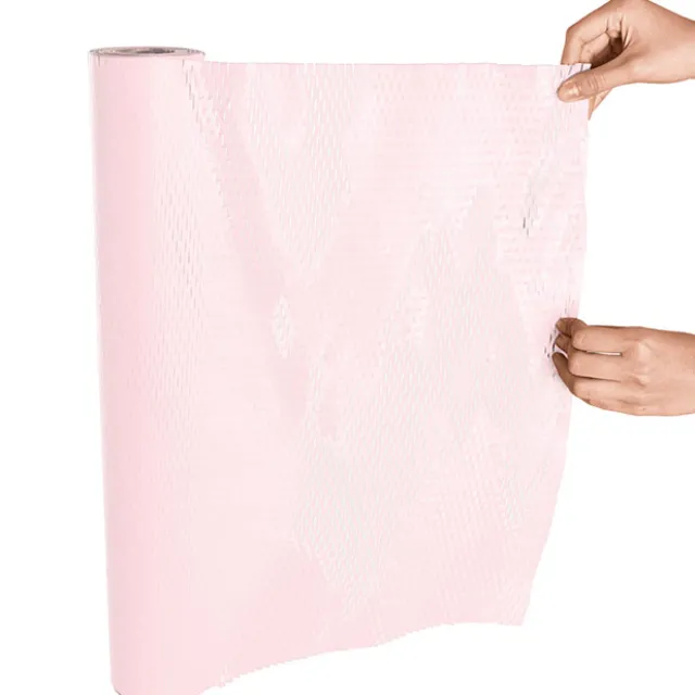 Kraft Paper Honeycomb Expandable Roll Baby Pink (50cmx30m)