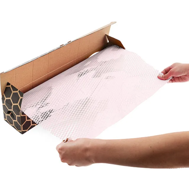 Kraft Paper Honeycomb Expandable Roll Baby Pink (50cmx30m)