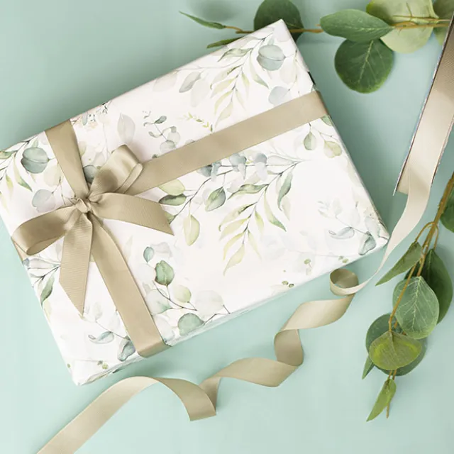 Jumbo Bulk Ribbon Grosgrain Plain Sage (25mmx100m)