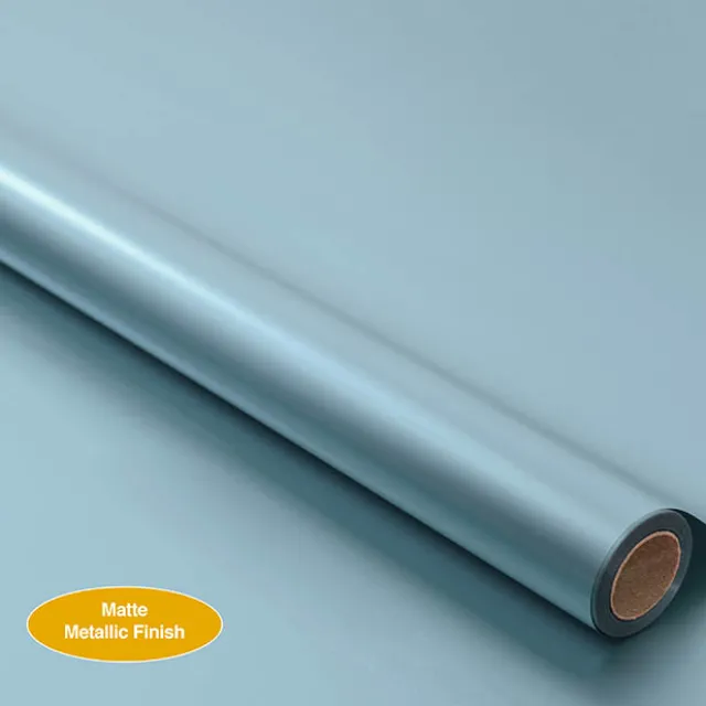 Wrapping Paper Platinum Foil Matte Icy Blue (70cmx20m)