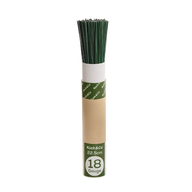 Green Florist Wire 22.5cm (9 inch) 18 Gauge 1kg Tube