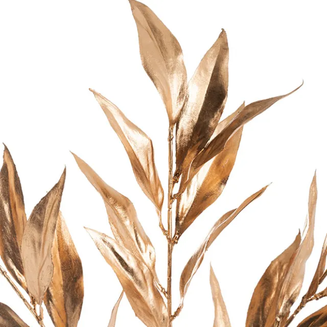 Lily Leaf Spray Gold (75cmH)
