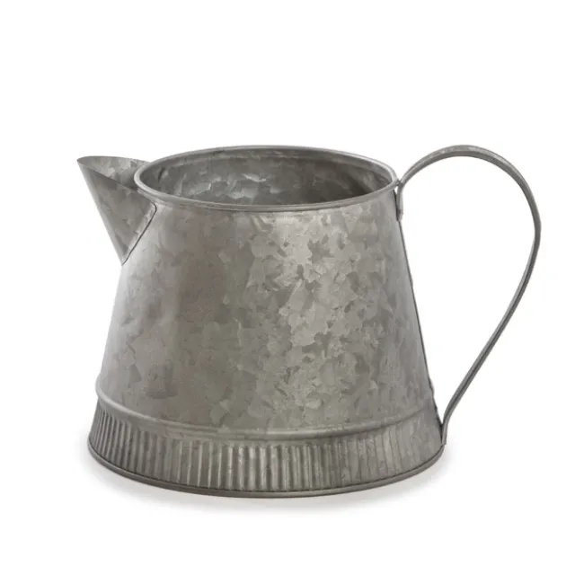 Logan Metal Watering Jug Zinc Silver (12Dx13cmH)