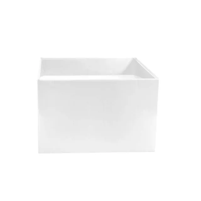 Medium No.6 Posy Box Autolock Pk10 Matte White (16x12cmH)
