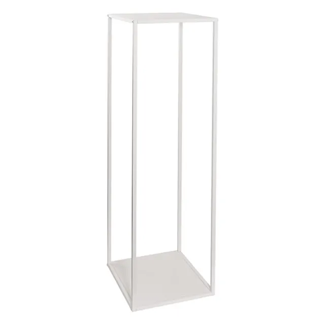 Metal Centrepiece Flower Table Stand KD White (30x30x110cmH)