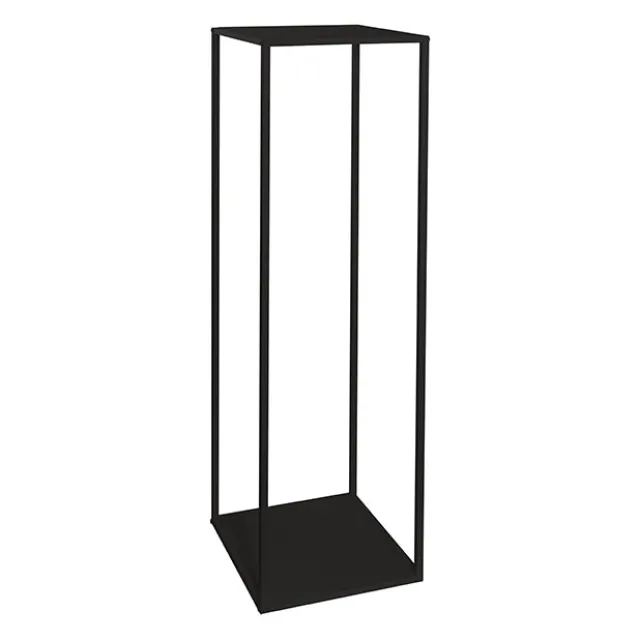 Metal Centrepiece Flower Table Stand KD Black (30x30x110cmH)
