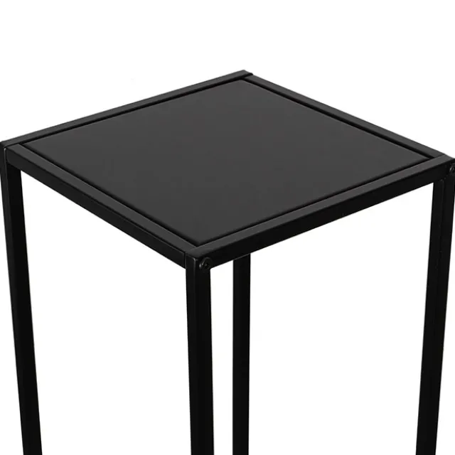 Metal Centrepiece Flower Table Stand KD Black (25x25x95cmH)