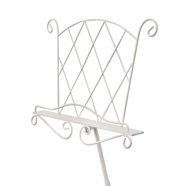 Metal Lectern Stand White (44x33x112cmH)