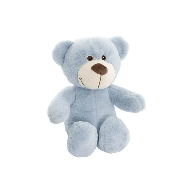 Mr Snuggles Plush Teddy Bear Stone Blue (25cmST)