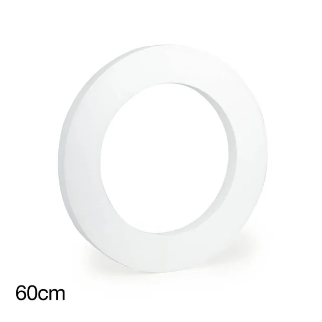 Polystyrene Wreath Round (60Dx5cm) 24" Styro