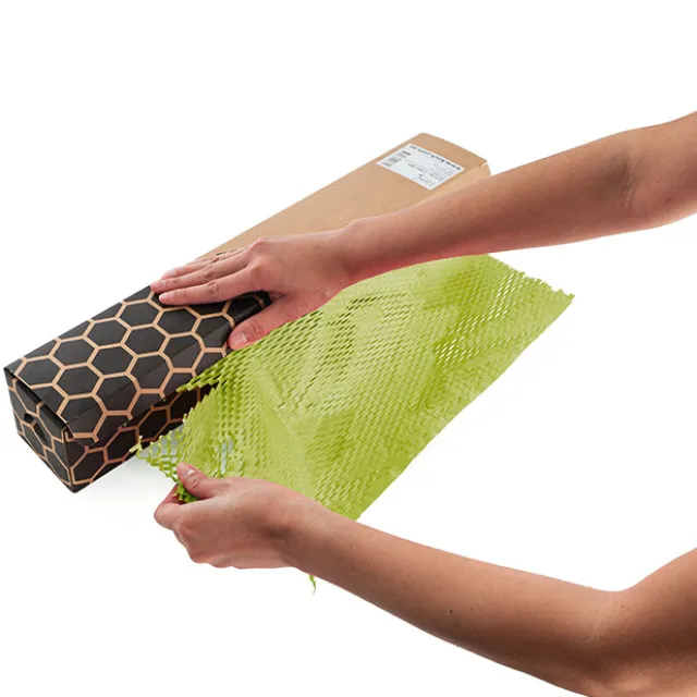 Kraft Paper Honeycomb Expandable Roll Moss Green (50cmx30m)