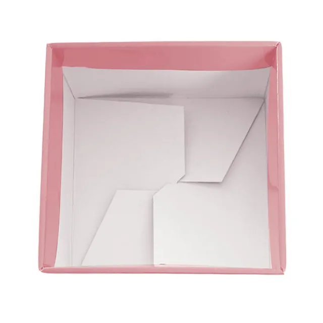 Medium No.6 Posy Box Autolock Base Pk10 Baby Pink (16x12cmH)