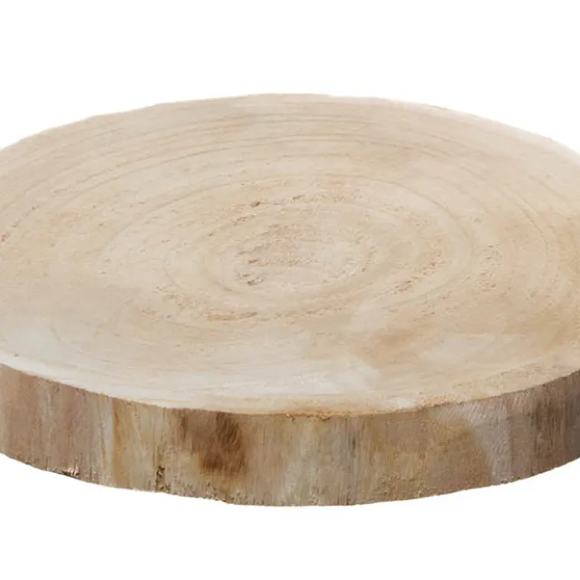 Natural Wood Timber Slice Round Brown (Approx. 25cmx3cmH)