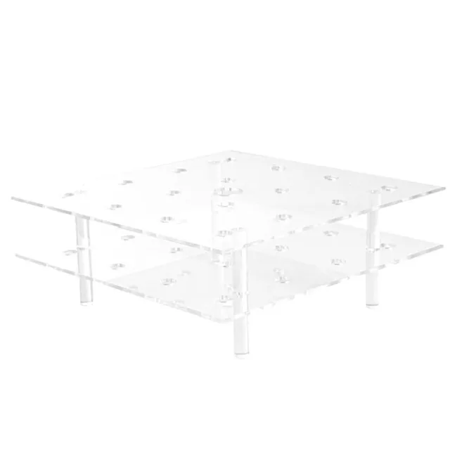 Acrylic 16 Rose Head Display Box with Lid (20x20x15cmH)