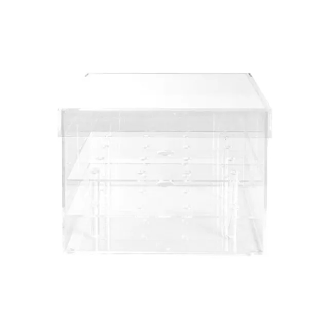 Acrylic 16 Rose Head Display Box with Lid (20x20x15cmH)