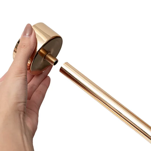 Metal Spiral Candelabra 8 Glass Candle Holders Gold (128cmH)