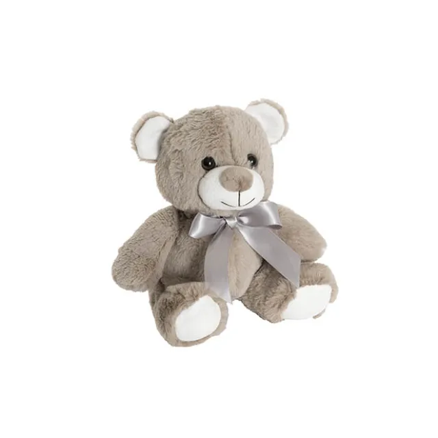 Teddy Bear Bernard Plush Soft Toy Grey Brown (20cmST)