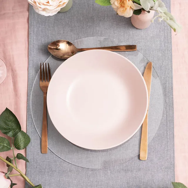 Clear Acrylic Plates Pack 2 (30cmDx0.03cmH)