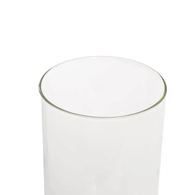 Glass Cylinder Floral Event Vase Clear (15Dx30cmH)