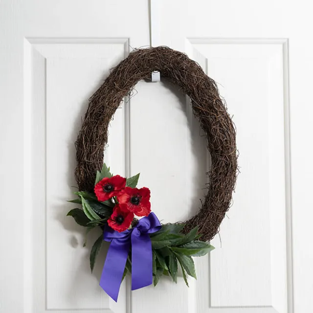 Oval Wreath Grapevine & Twig Mix Natural Brown (40cmH)