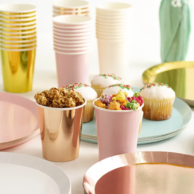 Paper Cup Pack 20 Pastel Pink (260mL)