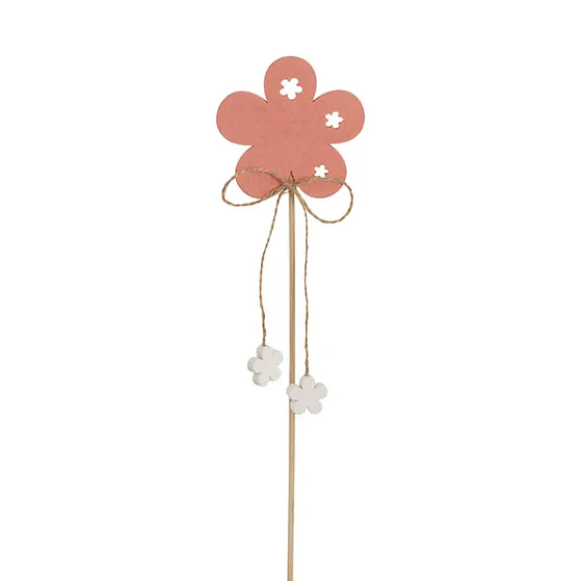 Pick Wooden Flowers Assorted Pack 12 (7cmx28cmH)