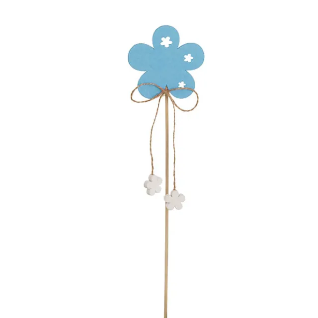 Pick Wooden Flowers Assorted Pack 12 (7cmx28cmH)