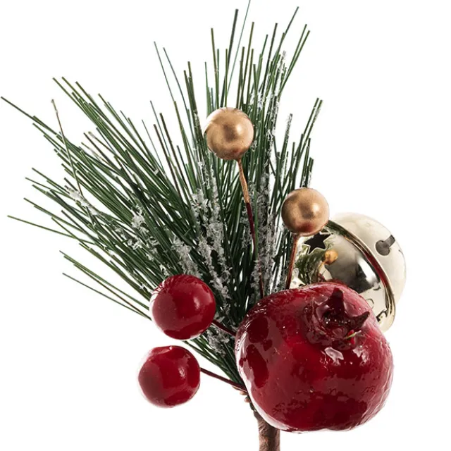 Pomegranate Bell Mini Pick Pack 6 Red (12cmH)