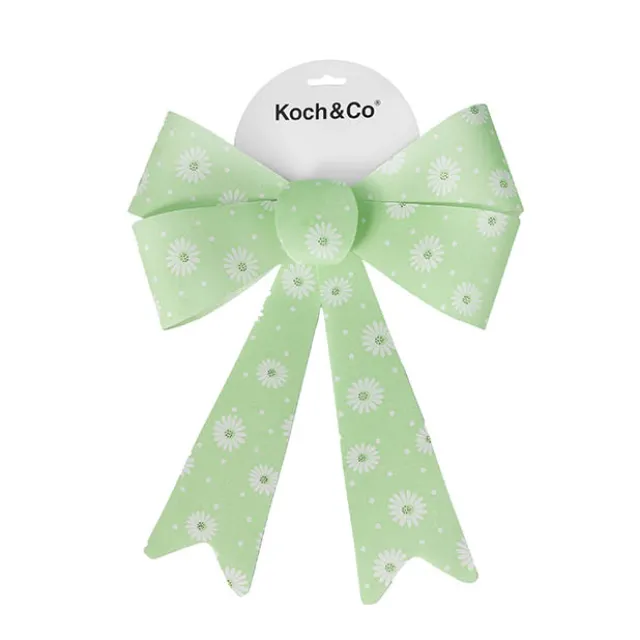 Pre-Made Bow Fabric Top Daisy Delight Green (28*37cm)