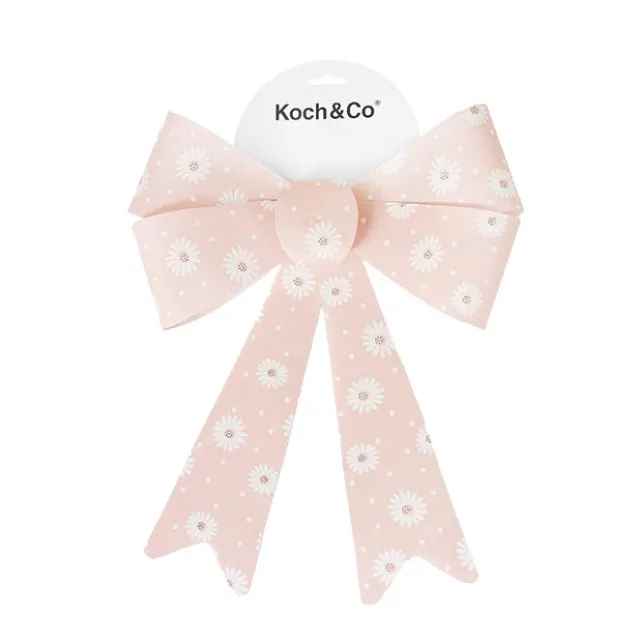 Pre-Made Bow Fabric Top Daisy Delight Blush (28*37cm)