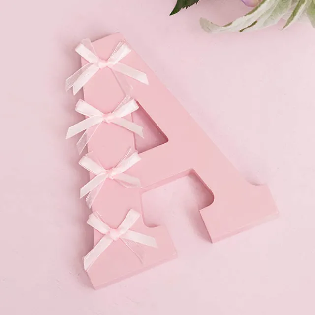 Pre-Made Ribbon Bow Organza Satin Baby Pink Pk24 (6mmx5cm)