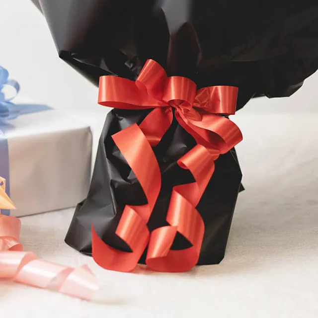 Premium Poly Florist Ribbon Satin Rouge (30mmx50m)