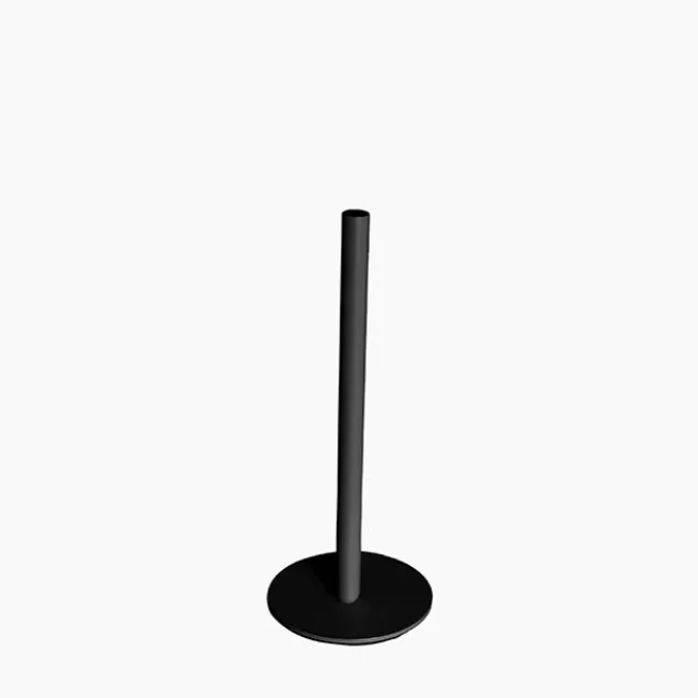 Single Metal Tube Vase Black (8cmDx18cmH)