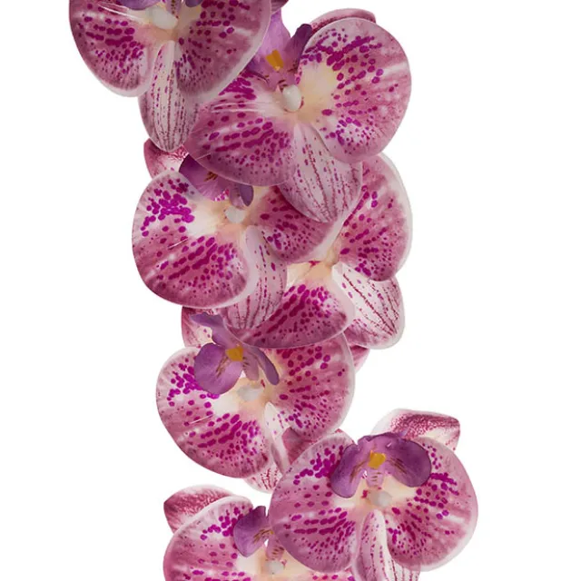 Real Touch Phalaenopsis Orchid Stem x7 Head Purple (85cmH)
