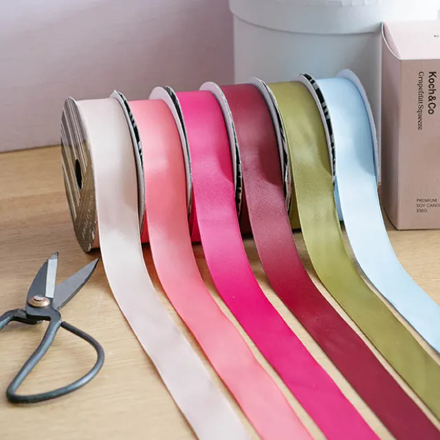 Ribbon Bio-Poly Blend Deluxe Satin Rose Gold (25mmx25m)