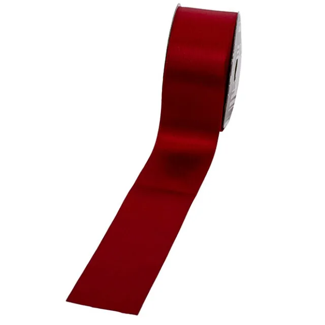 Ribbon Double Face Satin Shimmer Dark Red (50mmx20m)