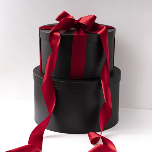 Ribbon Double Face Satin Shimmer Dark Red (50mmx20m)