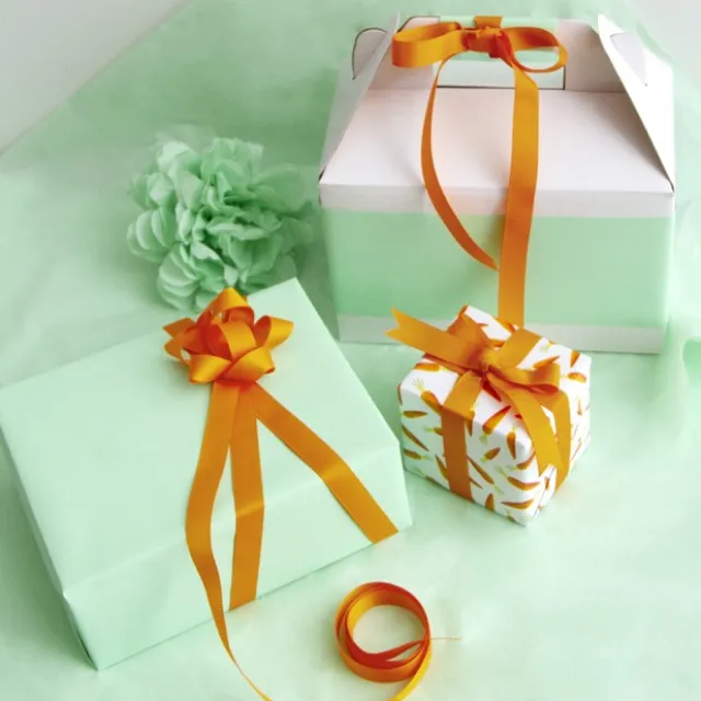 Ribbon Plain Grosgrain Orange (15mmx20m)