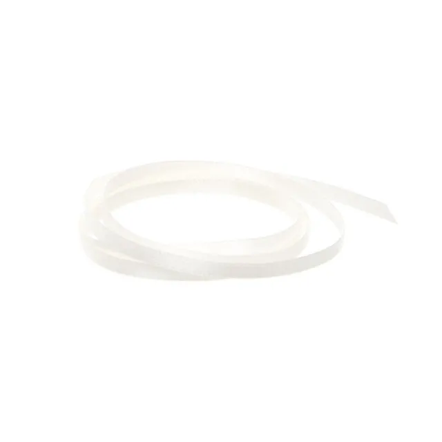 Ribbon Satin Deluxe Double Faced Bridal White (3mmx50m)
