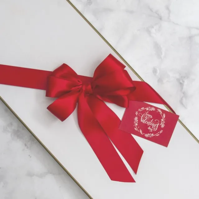 Ribbon Satin Deluxe Double Faced Red (38mmx25m)