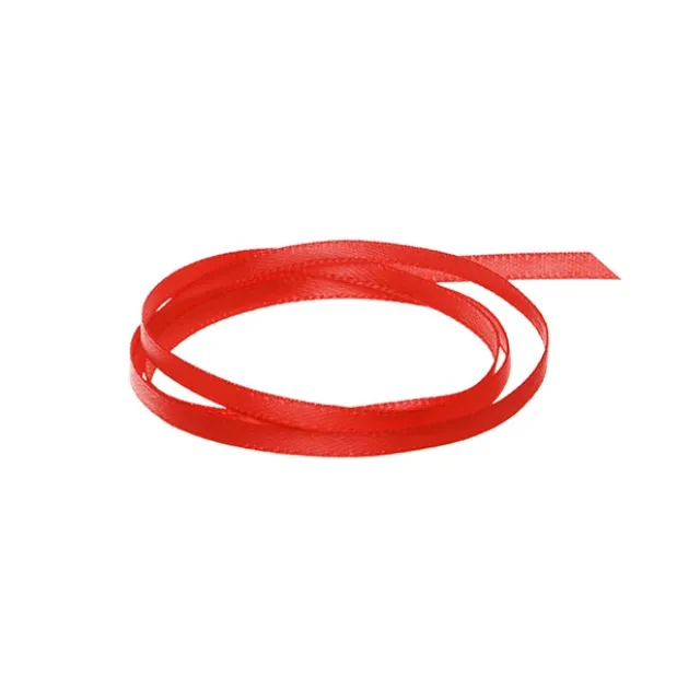 Ribbon Satin Deluxe Double Faced Red (3mmx50m)