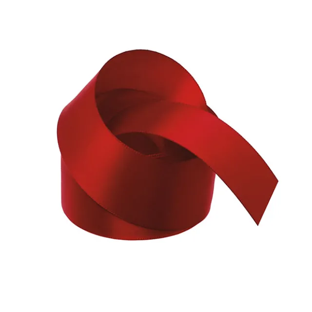 Ribbon Satin Deluxe Double Faced Rouge Red (38mmx25m)