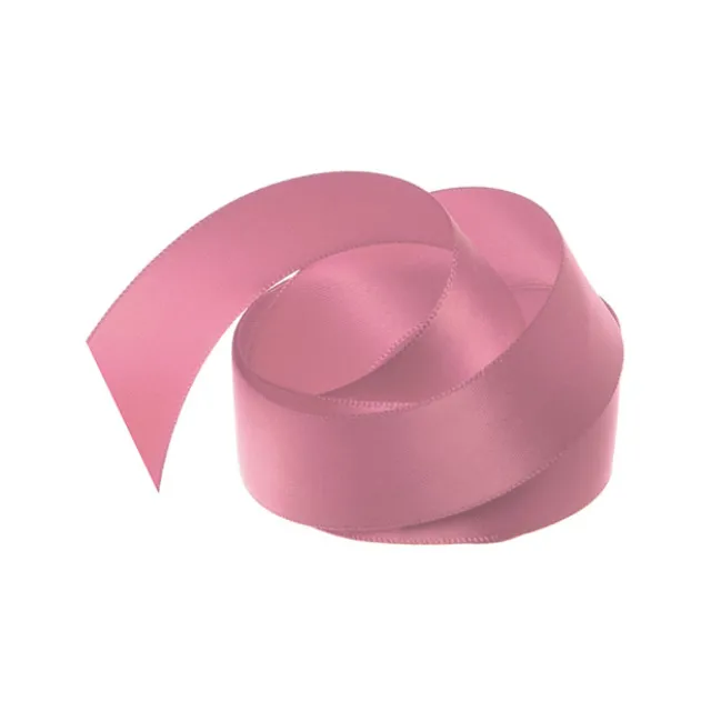 Ribbon Satin Deluxe Double Faced Dusty Pink (25mmx25m)