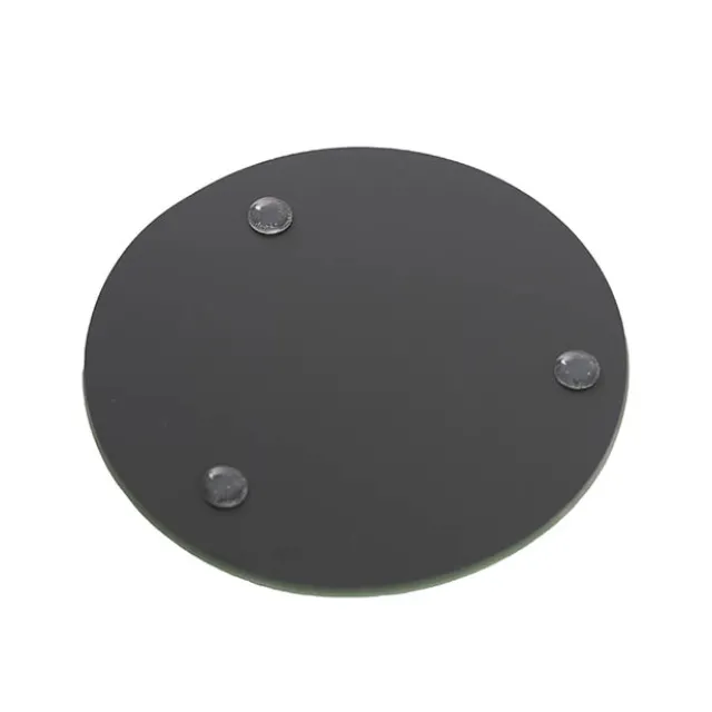 Round Mirror Glass Bevelled Plate Pack 2 Silver (40cmD)